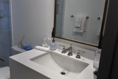 A clean bathroom helps create a strong first impression for guests.
