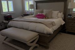 Bedroom prepared as part of a complete rental turnover.