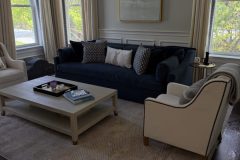 Living area cleaned and reset for the next guest arrival.