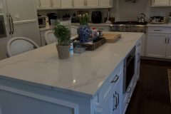 Guest-ready kitchen following an Airbnb turnover.