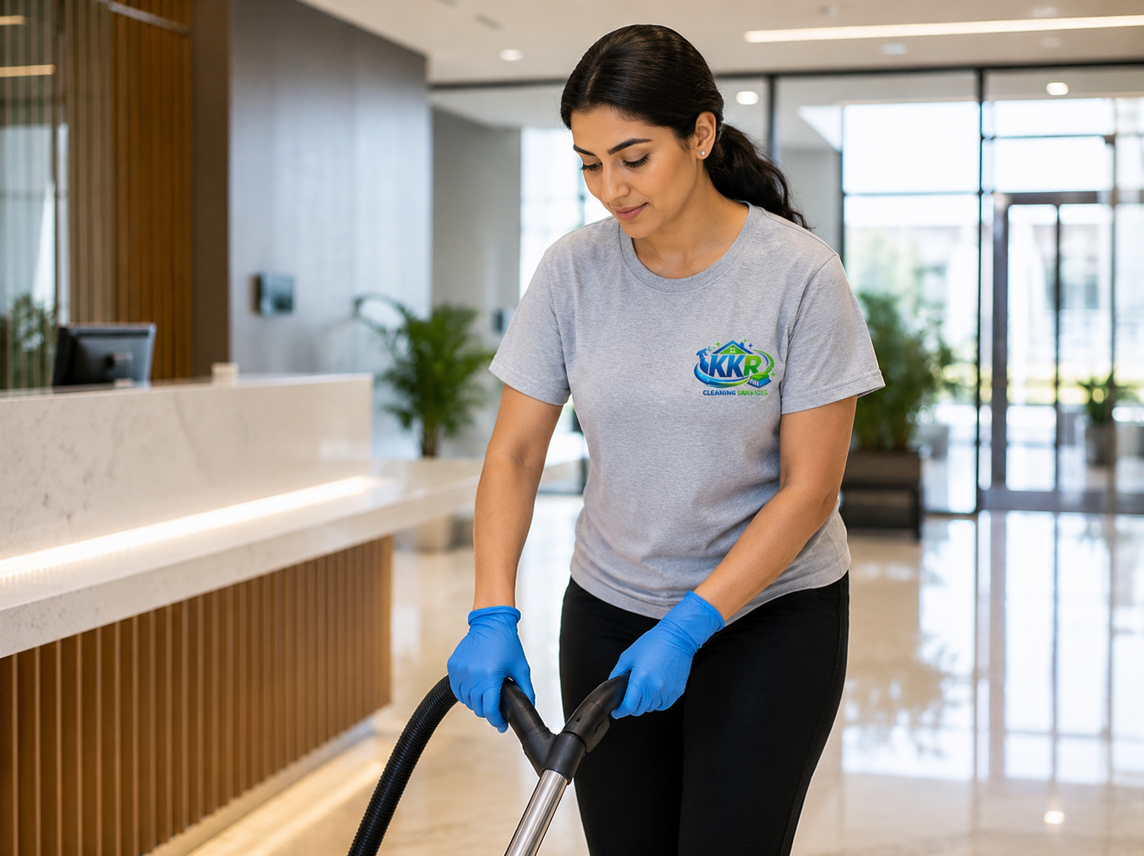 Commercial cleaning services for a professional business property
